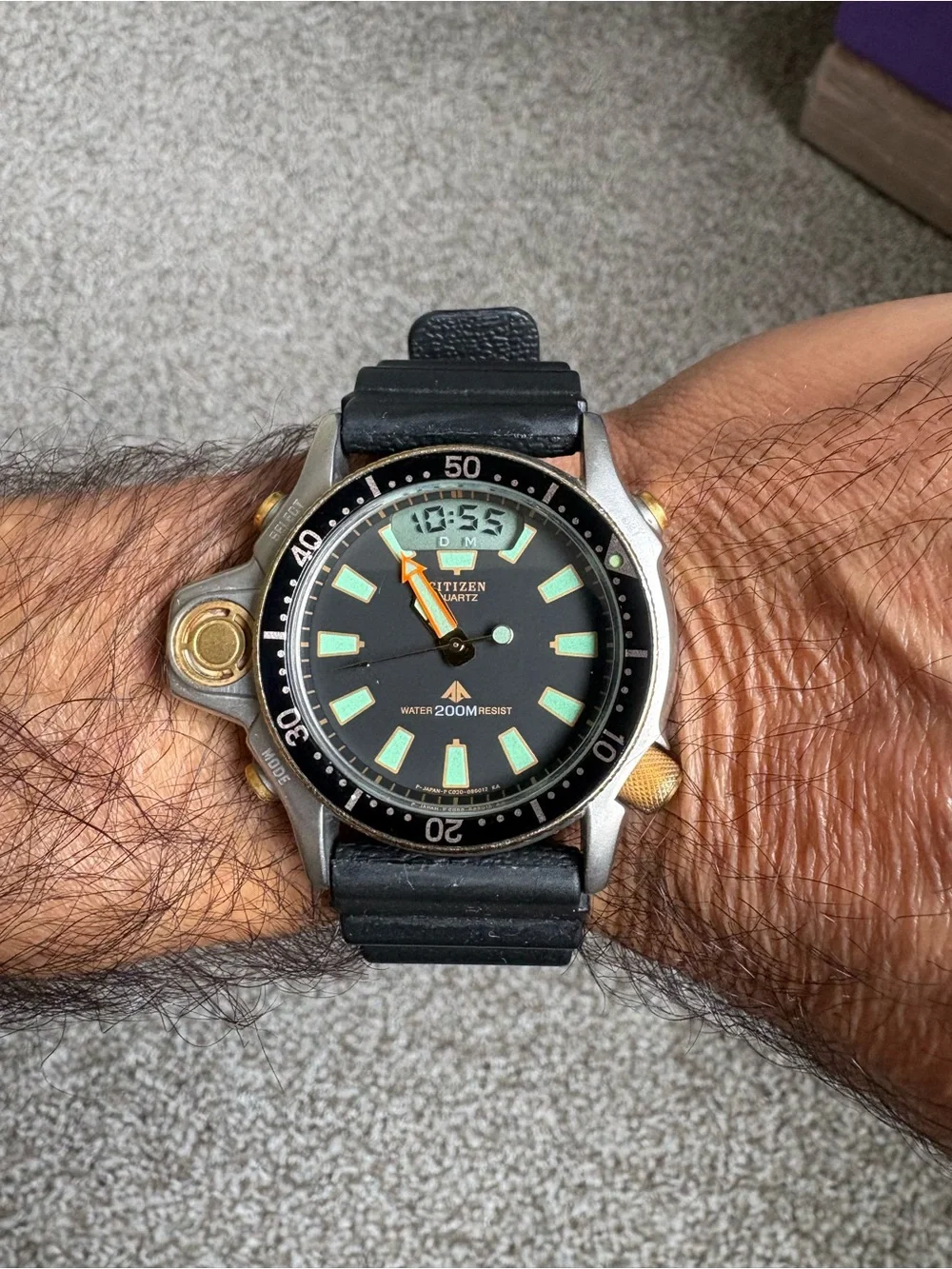 Citizen Aqua land Diver Limited Edition Anniversary 200M Ana+Digi Quartz Watch